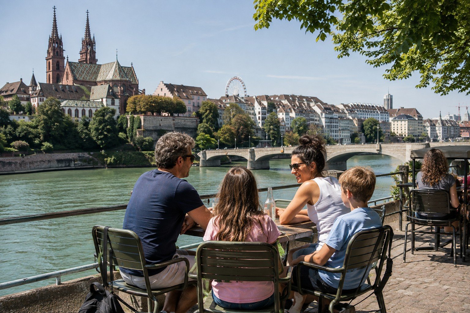 Parents célibataires faisant connaissance à Bâle