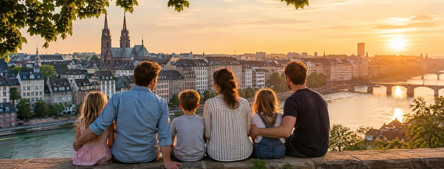 Famille recomposée avec enfants à Bâle